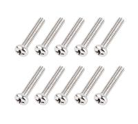 Banworks Metric Thread 4x22mm M4 Electric Guitar Single Coil Pickup Mounting Screws Pickup Height Adjustment Screws Set for Squier Stratocaster Strat ST Telecaster Tele TL 10Pcs JT/DXQLS-02 Nickel