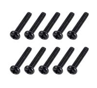 Banworks Metric Thread 4x22mm M4 Electric Guitar Single Coil Pickup Mounting Screws Pickup Height Adjustment Screw Set for Squier Stratocaster Strat ST Telecaster Tele TL Pack of 10 JT/DXQLS-02 Black