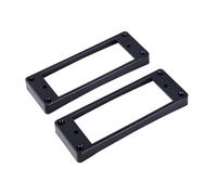 Banworks Mini Humbucker Rings Plastic Flat Top Curved Bottom Humbucker Pickup Covers 10x10mm Guitar Pickup Frame for Les Paul LP Style Electric Guitars Pack of 2 JT/SYQG-17 Black