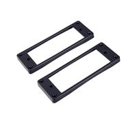 Banworks Mini Humbucker Rings Plastic Flat Top Curved Bottom Humbucker Pickup Covers 6x6mm Guitar Pickup Frame for Les Paul LP Style Electric Guitars Pack of 2 JT/SYQG-16 Black