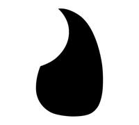 Banworks Oversize Self-Adhesive Acoustic Guitars Pickguard Replacement Pickguard Scratch Plate for Martin D28 Style Acoustic Guitars JT/HB-39 Black
