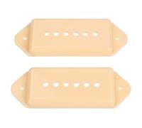 Banworks Plastic P90 Pickup Covers Electric Guitar P90 Dog Ear Pickup Covers 52mm (2-3/64") Bridge Pickup Covers For Epiphone Les Paul LP Electric Guitar Pack of 2 JT/SYQG-06 Cream