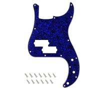Banworks Precision Bass Pickguard 4-Ply 13-Hole P Bass PB Scratch Plate | P Bass Pickguard for USA/Mexican Modern Style Fender Precision Bass JT/HB-10 Blue Pearl