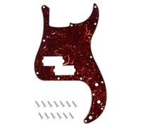 Banworks Precision Bass Pickguard 4-Ply 13-Hole P Bass PB Scratch Plate | P Bass Pickguard for USA/Mexican Modern Style Fender Precision Bass JT/HB-10 Dark Brown Tortoiseshell