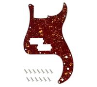 Banworks Precision Bass Pickguard 4-Ply 13-Hole P Bass PB Scratch Plate | P Bass Pickguard for USA/Mexican Modern Style Fender Precision Bass JT/HB-10 Brown Tortoiseshell