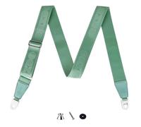 Banworks Quick Release Clip On Electric Guitar Shoulder Strap, 50mm Wide 2mm Thick Nylon Guitar Strap with Genuine Leather End for Electric/Bass Guitar, Acoustic Guitar, Ukulele JT/BD-01 Green