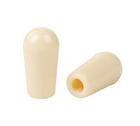 Banworks SAE #8-32" Guitar 3-Way Toggle Switch Tip Pickup Selector Caps | USA Threaded Toggle Switch Knob Tip Caps for Gibson Les Paul LP SG Electric Guitars Pack of 2 JT/DWQM-07 Light Cream