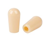 Banworks SAE #8-32" Guitar 3-Way Toggle Switch Tip Pickup Selector Caps | USA Threaded Toggle Switch Knob Tip Caps for Gibson Les Paul LP SG Electric Guitars Pack of 2 JT/DWQM-07 Cream