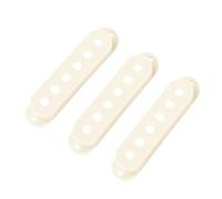 Banworks SSS Pickup Cover Plastic Single Coil Pickup Cover 52.5/52.5/52.5mm | for USA/Mexico Fender Stratocaster Strat ST SQ Style Electric Guitars Pack of 3 JT/SYQG-14 Vintage White