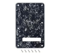 Banworks ST Backplate Cavity Cover 4-Ply 6-Hole Tremolo Cover Backplate | Electric Guitar Backplate Scratch Plate for USA/Mexican Fender Standard Strat ST JT/HGB-01 Black Pearl