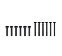 Banworks Stainless Steel #4-40 UNC x 7/8" Tele Neck Pickup Mounting Screws & #6-32 UNC × 5/8" Tele Bridge Pickup Mounting Screws for Mex/USA Modern Fender Telecaster TL Set of 12 JT/SYQLS-07 Black