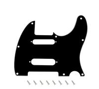 Banworks TL SS Pickguard 3-Ply 8-Hole Electric Guitar Pickguard | Electric Guitar Scratch Plate for American/Mexican Fender Deluxe Nashville Telecaster Tele JT/HB-36 Black