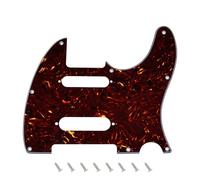 Banworks TL SS Pickguard 4-Ply 8-Hole Electric Guitar Pickguard | Electric Guitar Scratch Plate for American/Mexican Fender Deluxe Nashville Telecaster Tele JT/HB-36 Dark Brown Tortoiseshell