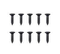 Banworks USA #3 x 3/8" Guitar Output Jack Screws Guitar Pickguard Screws | Stainless Steel Guitar Back Plate Screws Switch Plate Screws for Gibson Les Pauls LP SG ES Guitars 10Pcs JT/CKLS-01 Black