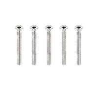 Banworks USA #4-40 UNC x 7/8" TL Neck Pickup Mounting Screw Stainless Steel | Pickup Height Adjustment Screws Phillips Head for MX/USA Modern Fender Telecaster Tele TL Pack of 5 JT/SYQLS-05 Chrome