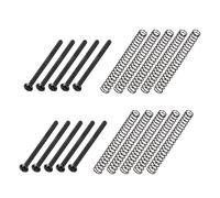 Banworks USA/Imperial Thread Guitar Humbucker Pickup Screws Vintage Phillips-Head Humbucker Pickup Height Screws with Springs for Gibson, EMG, Seymour Duncan, Dimarzio Pickups 10pcs JT/SYQLS-02 Black