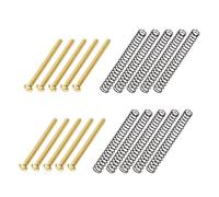 Banworks USA/Imperial Thread Guitar Humbucker Pickup Screws Vintage Slotted-Head Humbucker Pickup Height Screws with Springs for Gibson, EMG, Seymour Duncan, Dimarzio Pickups 10pcs JT/SYQLS-01 Golden