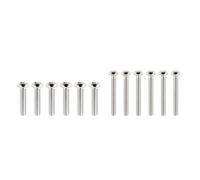Banworks USA TL Neck and Bridge Pickup Mounting Screws Stainless Steel | #4-40 UNC x 7/8" Neck Screw & #6-32 UNC × 5/8" Bridge Screw for MX/USA Modern Fender Telecaster TL 12Pcs JT/SYQLS-07 Chrome