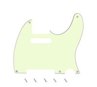 Banworks Vintage 5-Hole TL Pickguard 3-Ply Electric Guitar Pickguard | Vintage Tele Electric Guitar Pickguard Scratch Plate for USA/Mexican Vintage Style Fender Tele JT/HB-18 Mint Green
