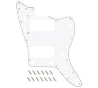 Banworks Vintage 60s Jazzmaster Pickguard 3-Ply 13-Hole Guitar Pickguard | JM Pickguard Guitar Pickguard Scratch Plate for Fender Jazzmaster JM Guitars JT/HB-14 White