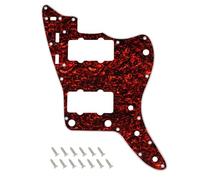 Banworks Vintage 60s Jazzmaster Pickguard 4-Ply 13-Hole Guitar Pickguard | JM Pickguard Guitar Pickguard Scratch Plate for Fender Jazzmaster JM Guitars JT/HB-14 Red Tortoiseshell