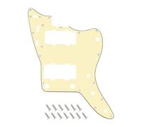 Banworks Vintage '60s Jazzmaster Pickguard with Truss Rod Notch 3-Ply 13-Hole Jazzmaster Scratch Plate for Fender Jazzmaster and Squier Classic Vibe '60s Jazzmaster Guitars JT/HB-38 Cream