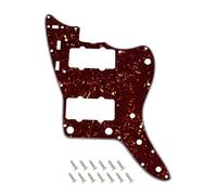 Banworks Vintage '60s Jazzmaster Pickguard with Truss Rod Notch 4-Ply 13-Hole Jazzmaster Scratch Plate for Fender Jazzmaster and Squier Classic Vibe Jazzmaster JT/HB-38 Dark Brown Tortoise