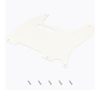 Banworks Vintage Original '51-'59 5-Hole TL Guitar Pickguard Straight Edge | Vintage-Spec 1.5mm/0.059inch Slim-Gauge 1-Ply Guitar Scratch Plate for US/MX Fender Tele Telecaster JT/HB-19 Vintage White