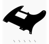 Banworks Vintage Original 56s-59s' 5-Hole Tele Pickguard 1.5mm/0.059inch Thickness Straight Edge 1 Ply Tele HS Scratch Plate for USA/Mexican Vintage Style Fender Standard Telecaster JT/HB-20 Black