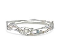 Banyan Moonstone, Topaz and Pearl Bangle