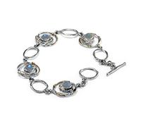 Banyan Undulating Round Moonstone Bracelet