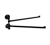 Banyetti Ariano Round Double Swivel Towel Rail - Matt Black