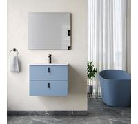 Banyetti Invicta 600mm WallHung Vanity with Athena Basin-Powder Blue Banyetti Blue