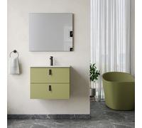 Banyetti Invicta 600mm WallHung Vanity with Lira Basin-Sage Green Banyetti Green