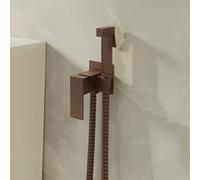 Banyetti Luca Square Concealed Thermostatic Douche - Brushed Bronze