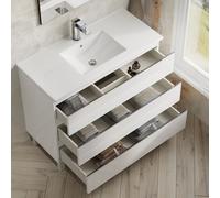 Banyetti Vatilla 1000mm Floorstanding Vanity Unit with Lira Basin-Gloss White Banyetti White