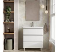 Banyetti Vatilla 700mm Floorstanding Vanity with Athena basin-Gloss White Banyetti White