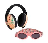 Banz Ear Defenders & Sunglasses Combo - 24dB Noise Cancelling Baby Headphones & Wrap Around Baby Sunglasses - for Infants & Toddlers, Up t0 3 Years