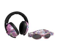 Banz Ear Defenders & Sunglasses Combo - Noise Cancelling Baby Headphones & Wrap Around Baby Sunglasses - for Infants & Toddlers, 0-36 Months, Adjustable Straps - 100% UV Protection, SNR 24dB