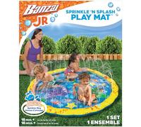 Banzai 14663 Sprinkle 'n' Splash Baby Toddler Play Mat Sprinkler Paddling Pool for toddlers & young kids, Multi-Colour