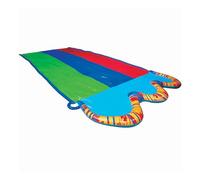 BANZAI Triple Racer Water Slide, Length: 16 ft, Width: 82 in, Inflatable Outdoor Backyard Water Slide Splash Toy
