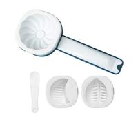 Bao Buns and Chinese Steamer, Manual Pastry and Baking Tool, Baozi Press for Forming Dumplings - For Kitchen, Home, Apartment, Dorm, Parties, Empanadas, Moon Cakes and