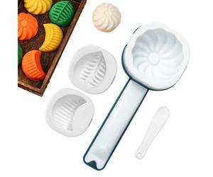 Bao Buns Maker - 8.46 Inch Mould | PET PP Pastry Mould - Manual Press Set for Non-Stick for Perfect Pastries at Home