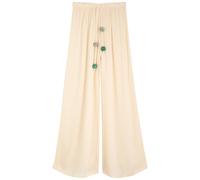 Baobab Cala Wide-leg Satin Trousers - Cream - M (UK12 / M)