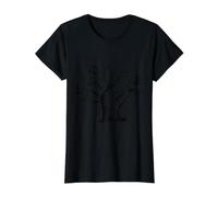 Baobab Tree Africa Madagascar Australia Adansonia Value Graphic T-Shirt, Women, Black, M