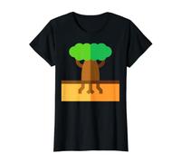 Baobab Tree Africa Madagascar Australia Adansonia Value Graphic T-Shirt, Women, Black, XL
