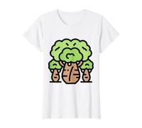 Baobab Tree Africa Madagascar Australia Adansonia Value Graphic T-Shirt, Women, White, XL