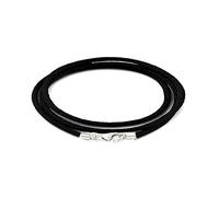 baobei Handmade 3mm Black Silk Cord Chain Necklace with 925 Sterling Silver Lobster Clasp - Soft Smooth Rope Chain, Unisex for Women & Men (14-36 Inch)