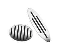 baobeini Stainless Steel Gas Brake Pedal Footrest Car Pedals Gas Brake Foot Rest Pads FOR Mini Cooper JCW R56 R60 R61 F54 F55,a/MT 3pcs