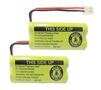 BAOBIAN 2.4V 400mAh Cordless Home Phone Battery for AT&T BT162342 BT-162342 BT166342 BT-166342 BT266342 BT-266342 BT183342 BT-183342 BT283342 BT-283342 VTech CS6329 CS6114 CS6419(Pack of 2)